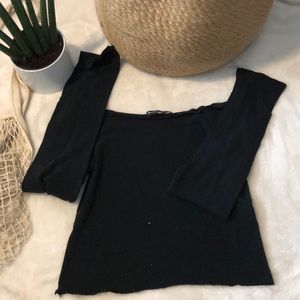 Brandy Melville cropped off the shoulder top